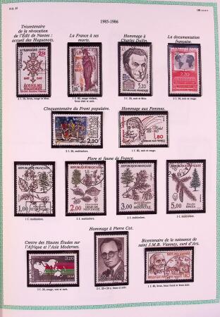 Collection timbres oblitérés de France en 3 albums