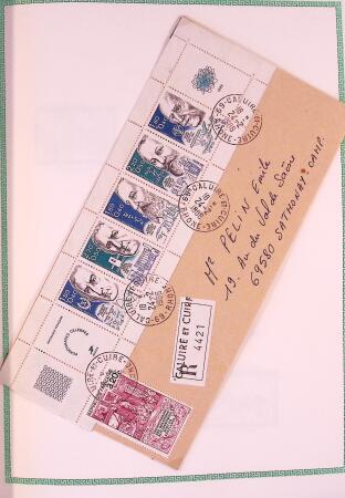 Collection timbres oblitérés de France en 3 albums