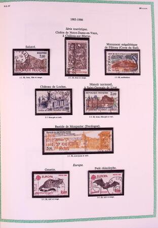 Collection timbres oblitérés de France en 3 albums