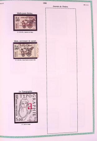 Collection timbres oblitérés de France en 3 albums