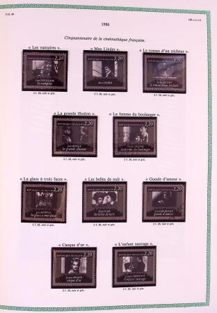 Collection timbres oblitérés de France en 3 albums