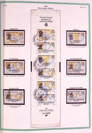 Collection timbres oblitérés de France en 3 albums