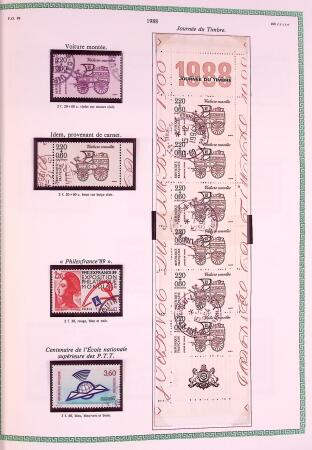 Collection timbres oblitérés de France en 3 albums