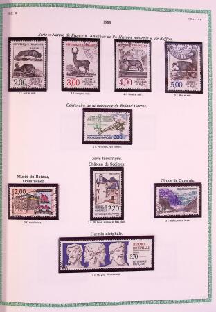 Collection timbres oblitérés de France en 3 albums