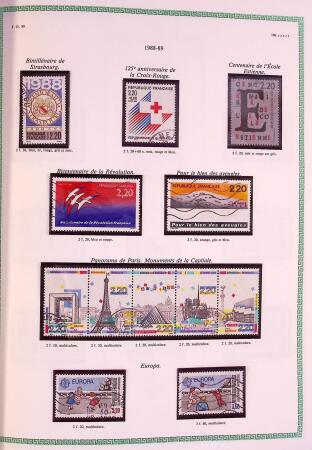 Collection timbres oblitérés de France en 3 albums