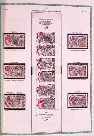 Collection timbres oblitérés de France en 3 albums