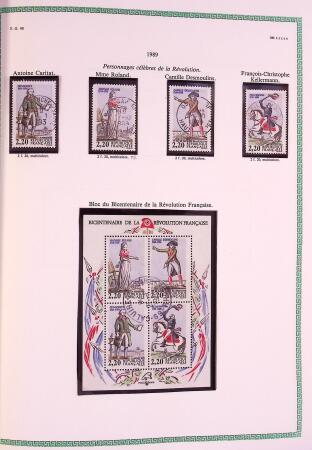 Collection timbres oblitérés de France en 3 albums