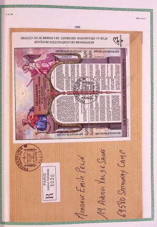Collection timbres oblitérés de France en 3 albums