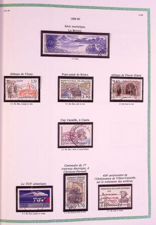 Collection timbres oblitérés de France en 3 albums