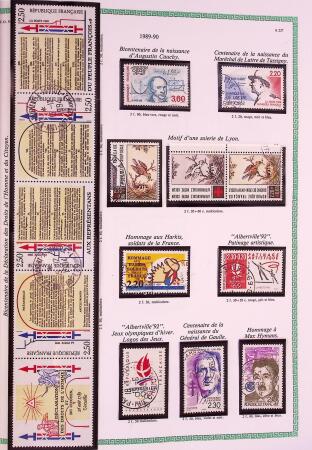 Collection timbres oblitérés de France en 3 albums