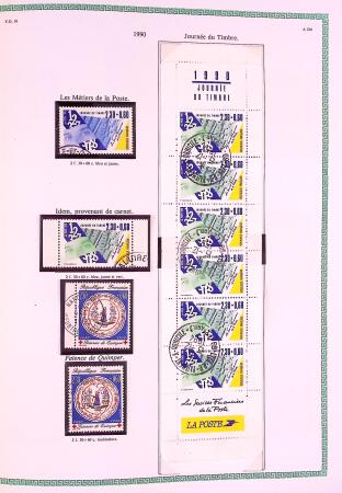 Collection timbres oblitérés de France en 3 albums