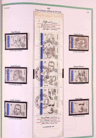 Collection timbres oblitérés de France en 3 albums