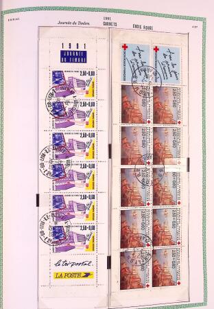 Collection timbres oblitérés de France en 3 albums
