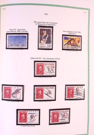 Collection timbres oblitérés de France en 3 albums