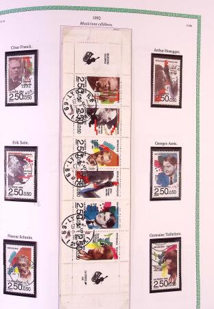 Collection timbres oblitérés de France en 3 albums