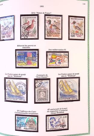 Collection timbres oblitérés de France en 3 albums