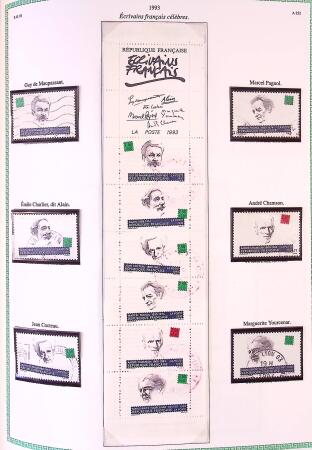 Collection timbres oblitérés de France en 3 albums