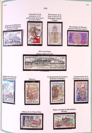 Collection timbres oblitérés de France en 3 albums