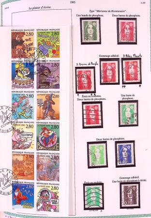 Collection timbres oblitérés de France en 3 albums