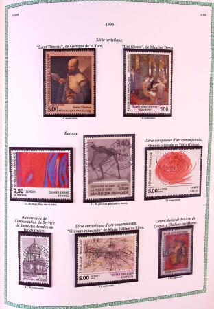 Collection timbres oblitérés de France en 3 albums