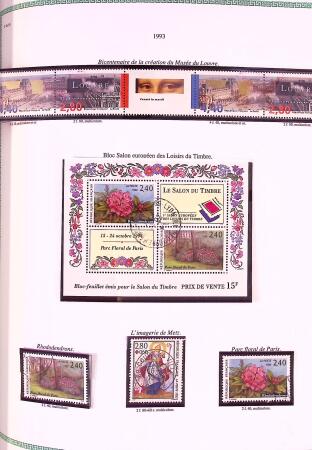 Collection timbres oblitérés de France en 3 albums