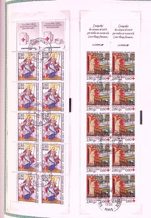 Collection timbres oblitérés de France en 3 albums