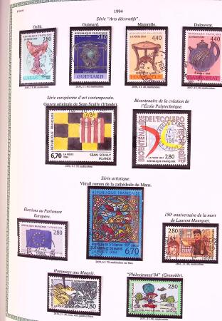 Collection timbres oblitérés de France en 3 albums