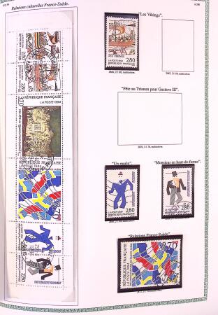 Collection timbres oblitérés de France en 3 albums
