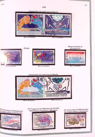 Collection timbres oblitérés de France en 3 albums