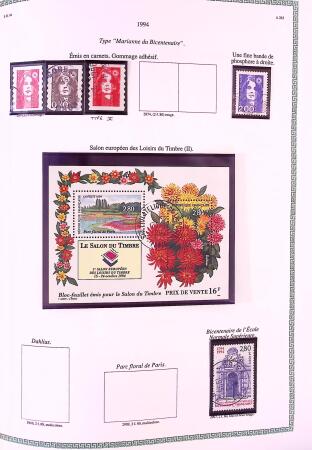 Collection timbres oblitérés de France en 3 albums