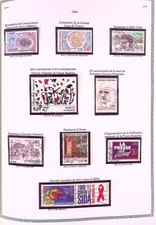 Collection timbres oblitérés de France en 3 albums
