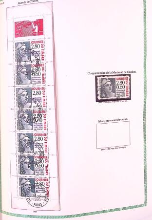 Collection timbres oblitérés de France en 3 albums