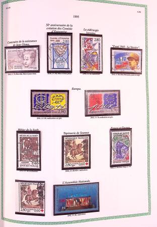 Collection timbres oblitérés de France en 3 albums