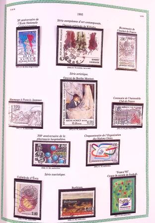Collection timbres oblitérés de France en 3 albums