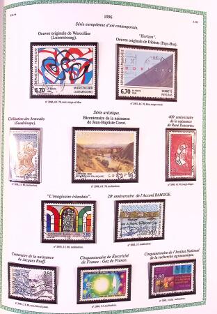 Collection timbres oblitérés de France en 3 albums