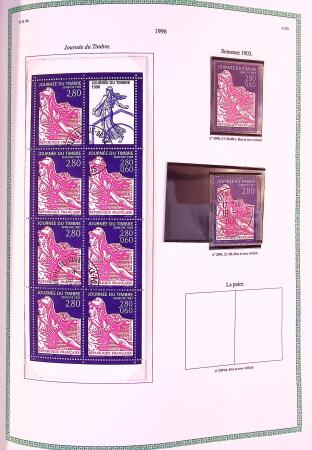 Collection timbres oblitérés de France en 3 albums