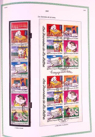 Collection timbres oblitérés de France en 3 albums