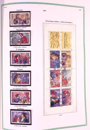 Collection timbres oblitérés de France en 3 albums