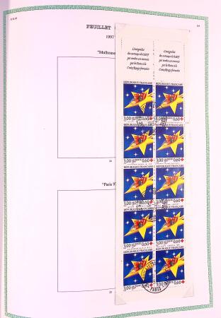 Collection timbres oblitérés de France en 3 albums