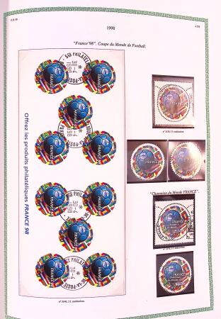 Collection timbres oblitérés de France en 3 albums
