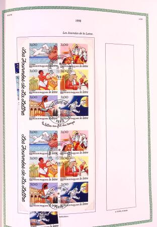 Collection timbres oblitérés de France en 3 albums