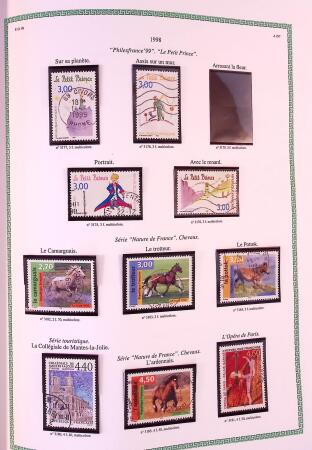 Collection timbres oblitérés de France en 3 albums