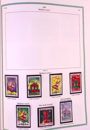 Collection timbres oblitérés de France en 3 albums