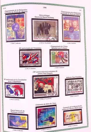Collection timbres oblitérés de France en 3 albums