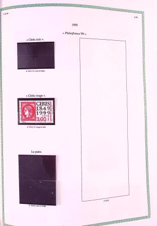 Collection timbres oblitérés de France en 3 albums