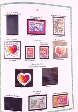 Collection timbres oblitérés de France en 3 albums