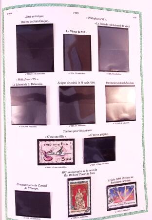 Collection timbres oblitérés de France en 3 albums