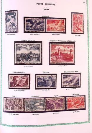 Collection timbres oblitérés de France en 3 albums