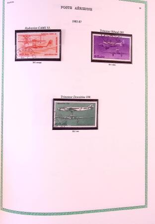 Collection timbres oblitérés de France en 3 albums