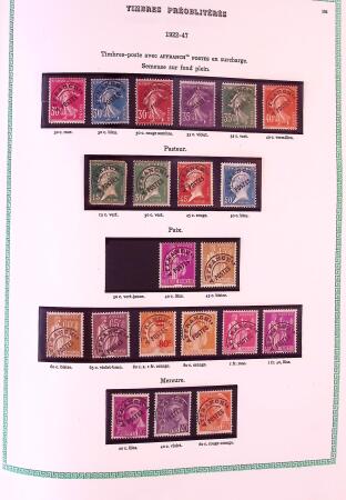 Collection timbres oblitérés de France en 3 albums